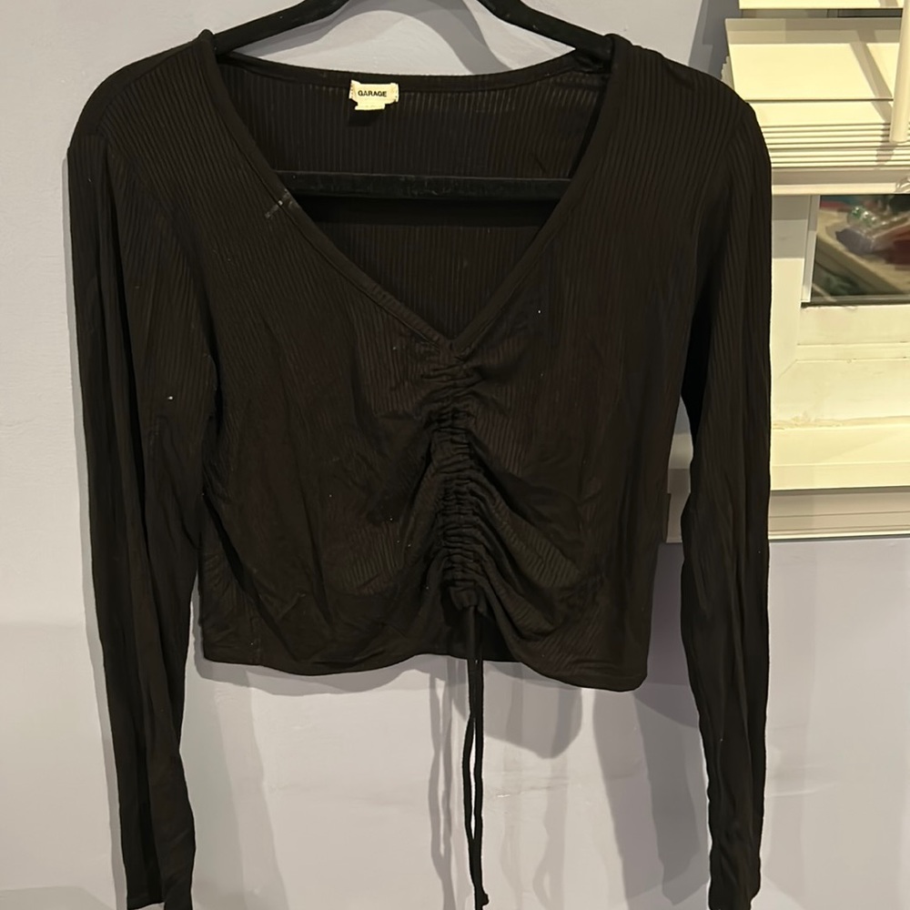 Ruched long sleeves top
